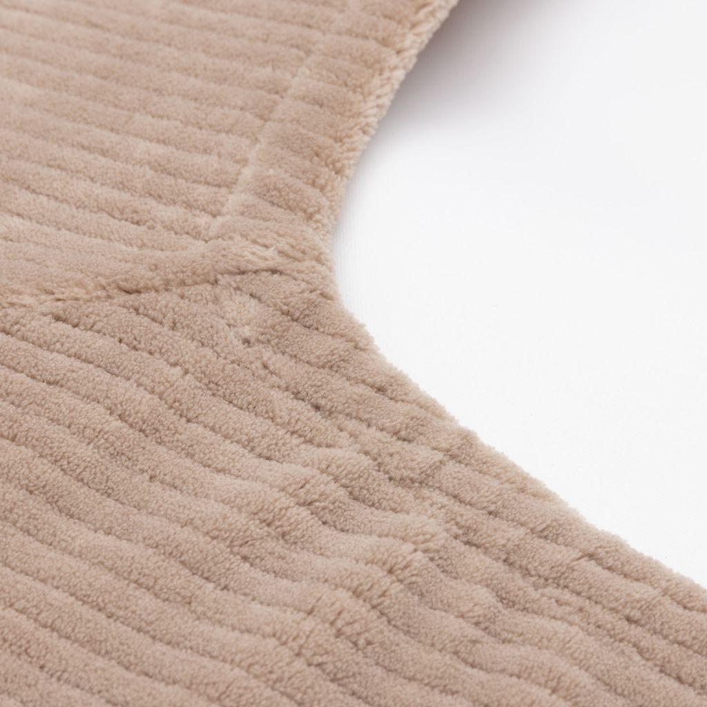Jollein Housse pour matelas à langer Cloudy Rib Milky Coffee