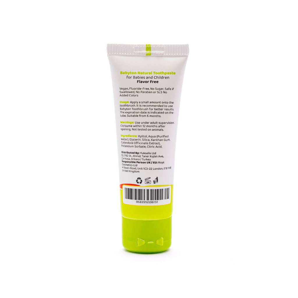 Babyton Dentifrice naturel sans goût 50 g