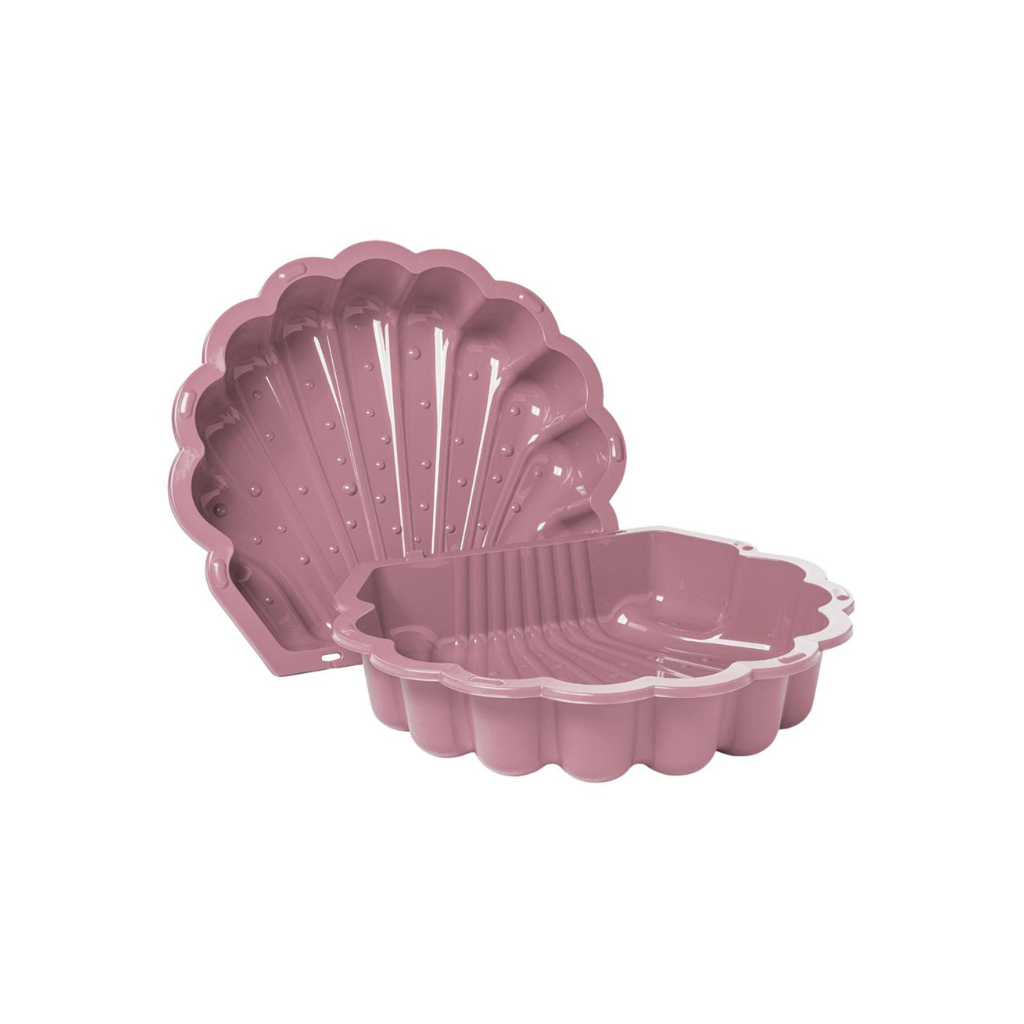 Zandbak met deksel Summertime Schelp roze
