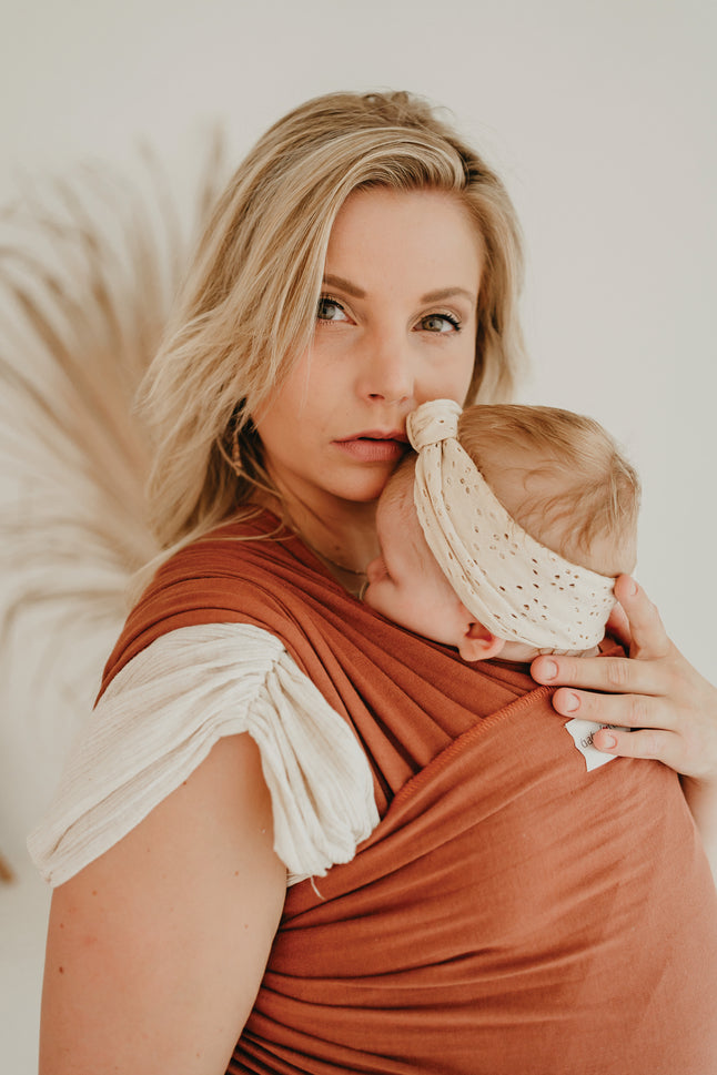 Babylonia Draagdoek Tricot-Slen Organic Sierra Brown