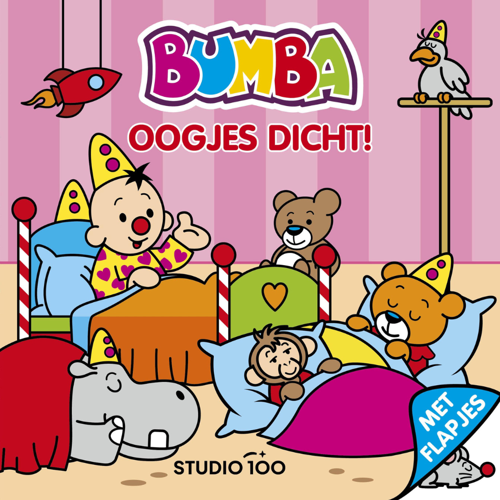 Bumba Kartonboek met flapjes - Oogjes dicht Bumba