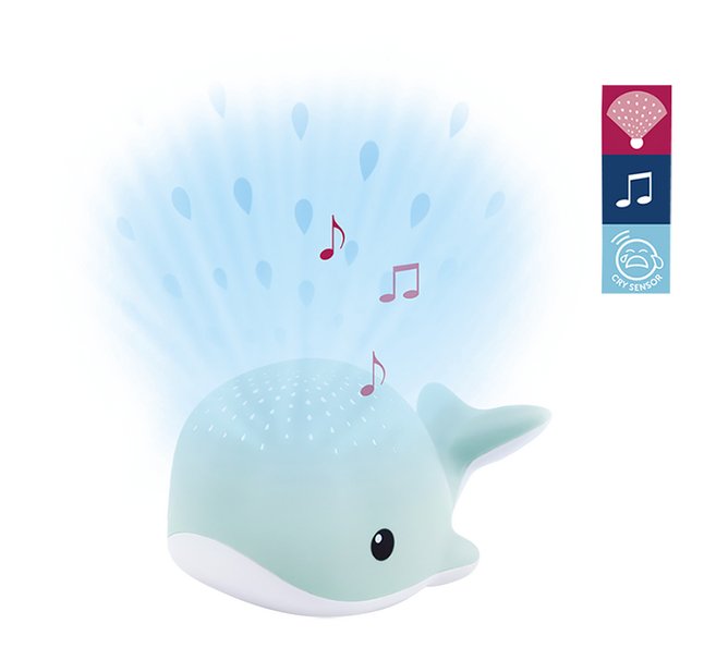 Zazu Veilleuse/projecteur Wally la baleine bleu