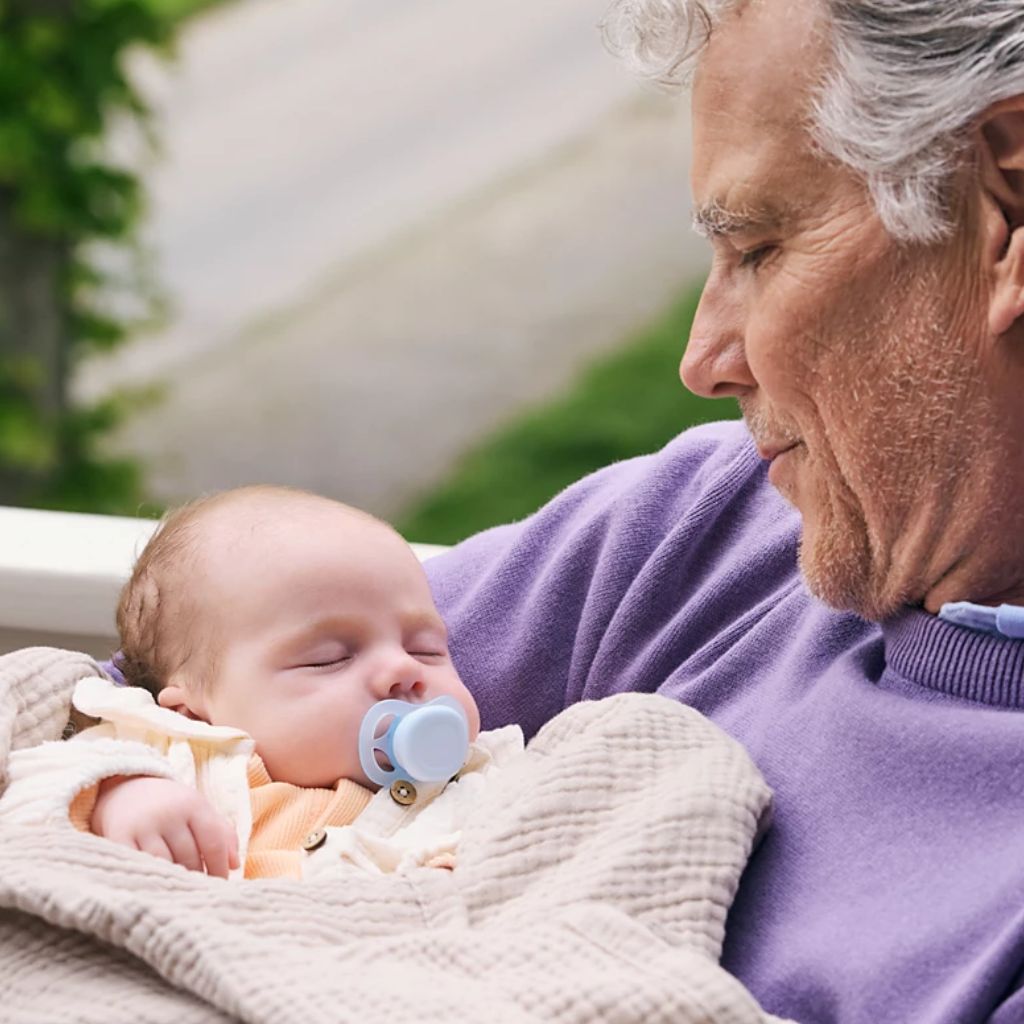 Philips AVENT Fopspeen + 0 maanden Ultra Start Mix munt/blauw, lila/perzik - 2 stuks