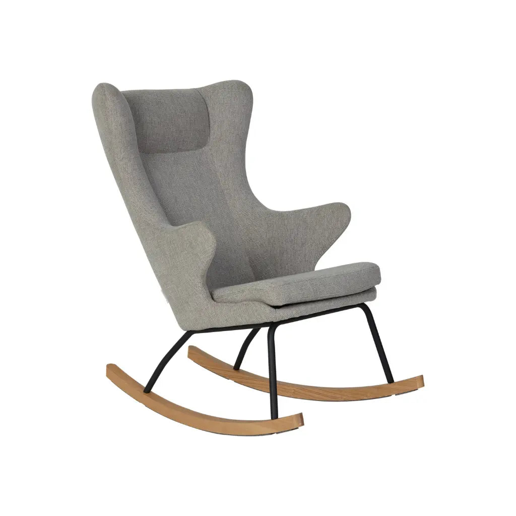 Quax Chaise à bascule Rocking Chair De Luxe Adult Sand grey