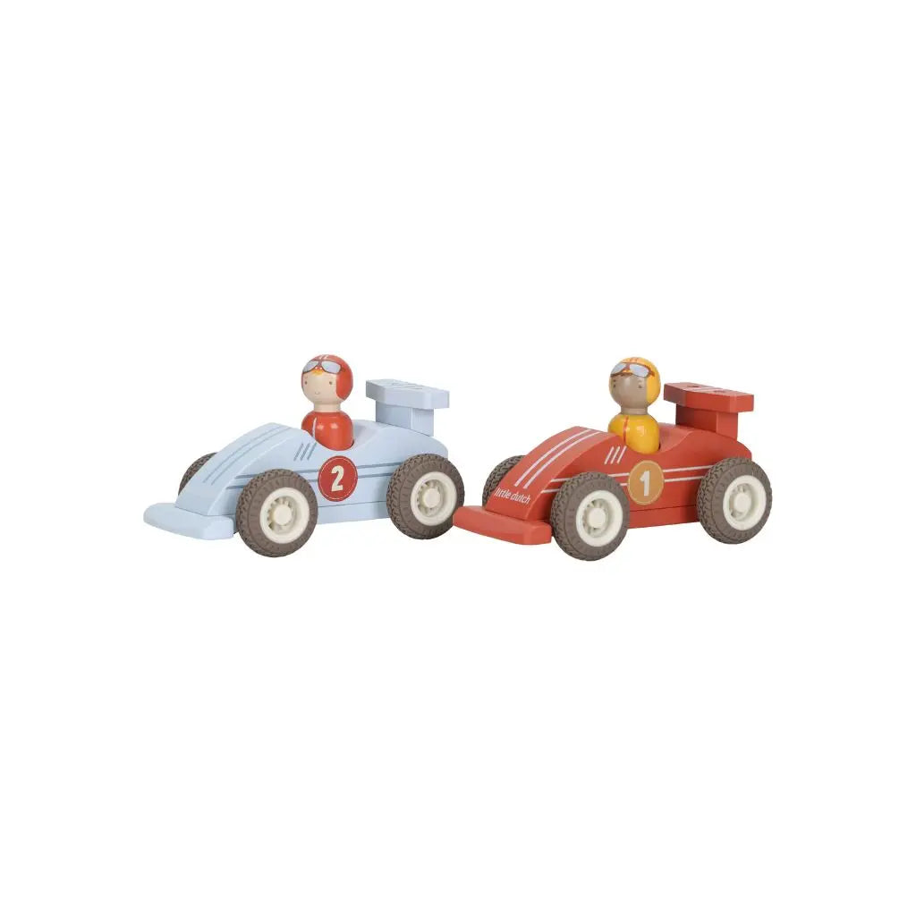 Little Dutch Voitures de course à friction en bois