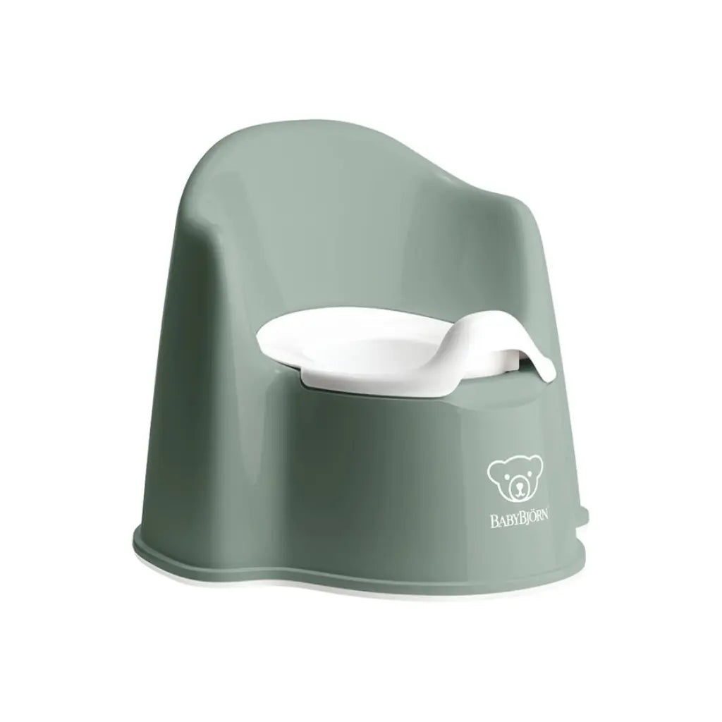BabyBjörn Potje donkergroen/wit