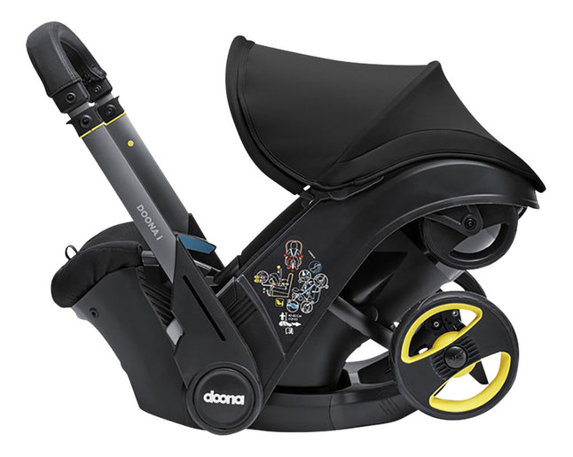 Doona Omvormbare draagbare autostoel Infant Nitro Black Groep 0+