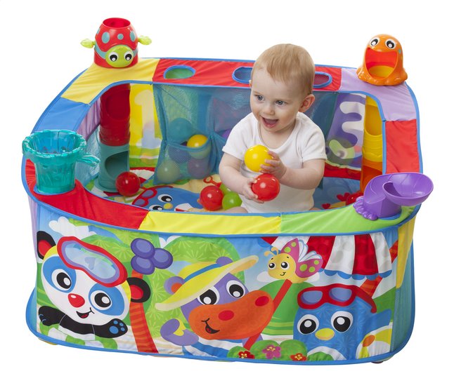 Playgro Bain à balles Pop and Drop activity ball gym