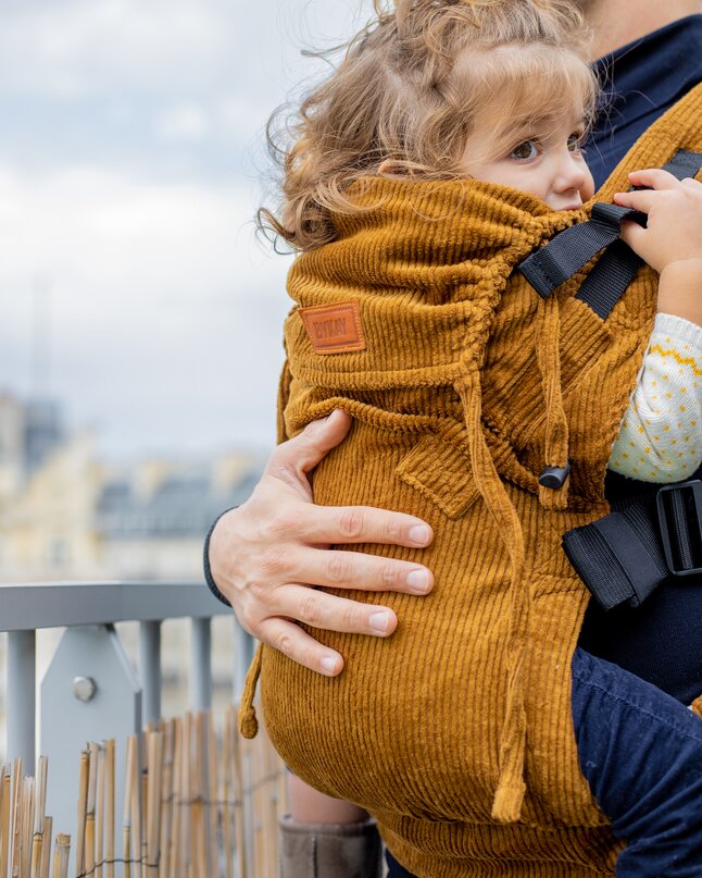 ByKay Porte-bébé combiné Click Carrier Deluxe Mustard Brown