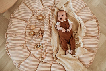 Play&Go Babymat Cocoon Bloom Stripes Brown