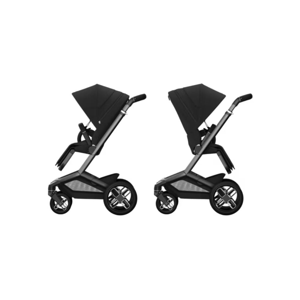 Maxi-Cosi Kinderwagen 4-in-1 Fame Twillic Black + draagmand + Autostoel Pebble 360 pro 2 + basis Familyfix 360 Pro