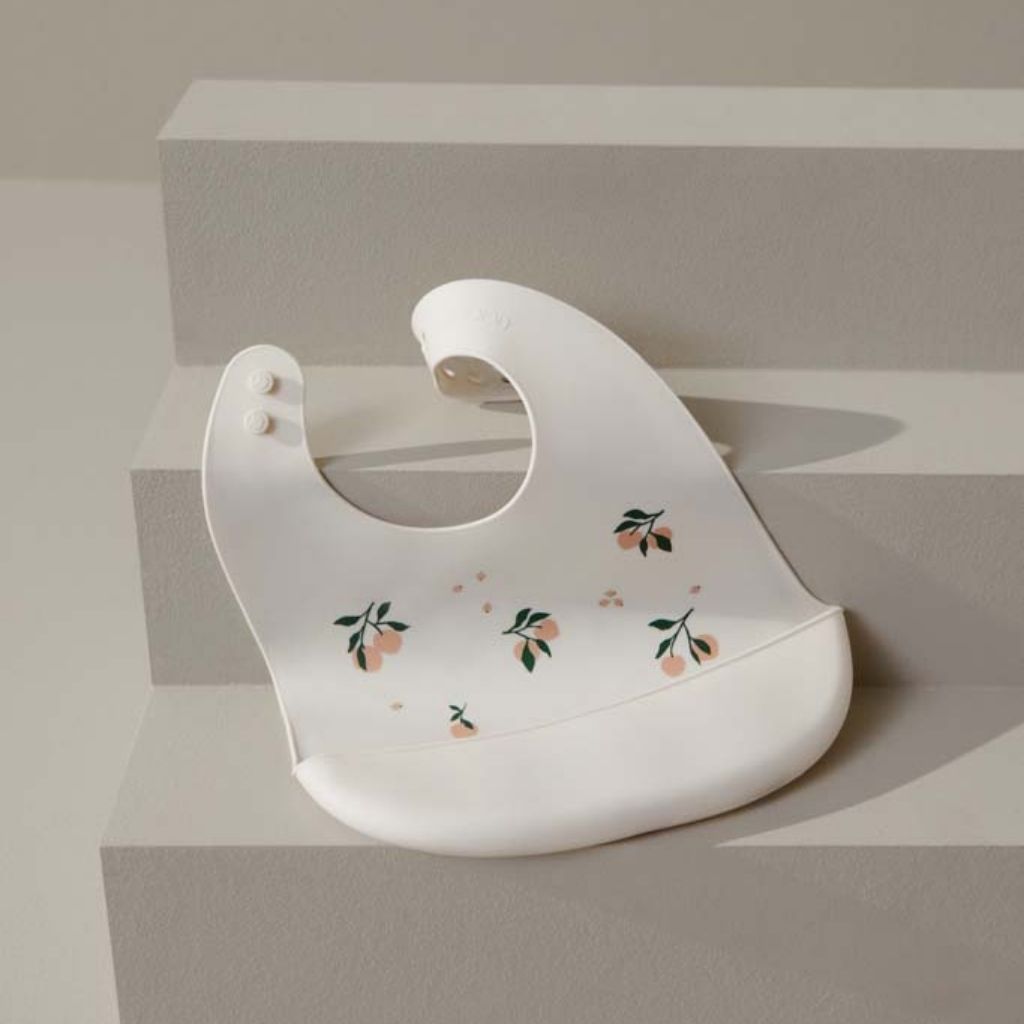 Liewood Slabbetje siliconen Tilda Peach Multi - 2 stuks