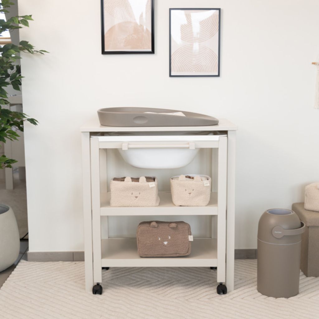 Pericles Table à langer + bain Lola Beige Dune