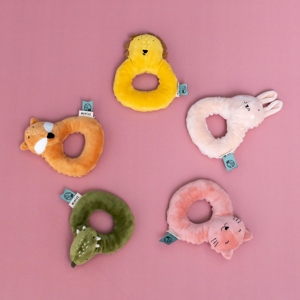 Trixie Baby Hochet Mr. Lion jaune