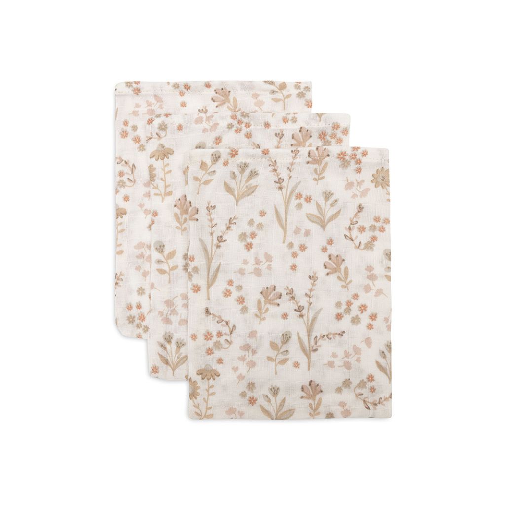 Jollein Washandje Bloomy - 3 stuks