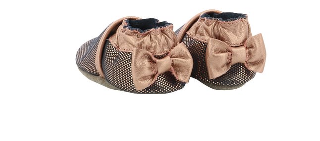 Robeez Schoenen Bright Bow Tie metallic pink