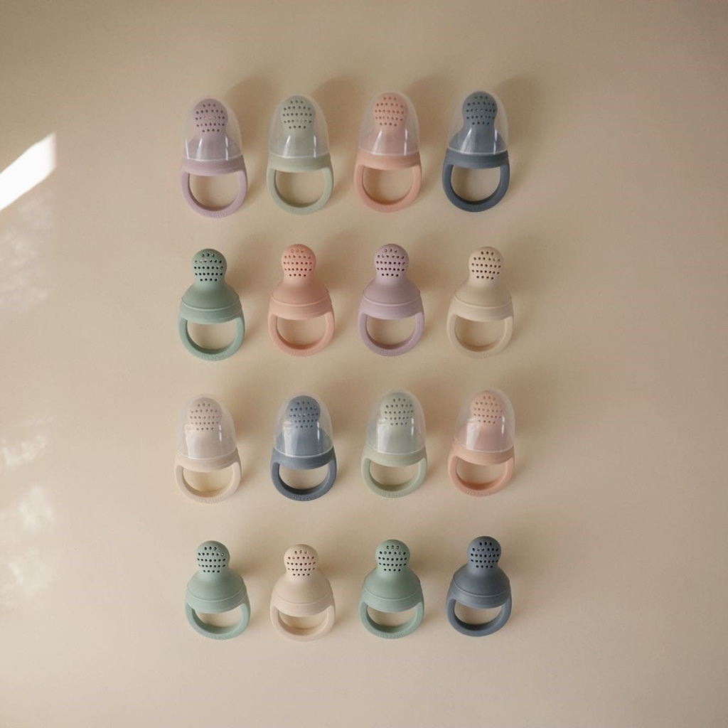 Mushie Sabbelzakje Fresh Food Feeder Blush - 2 stuks