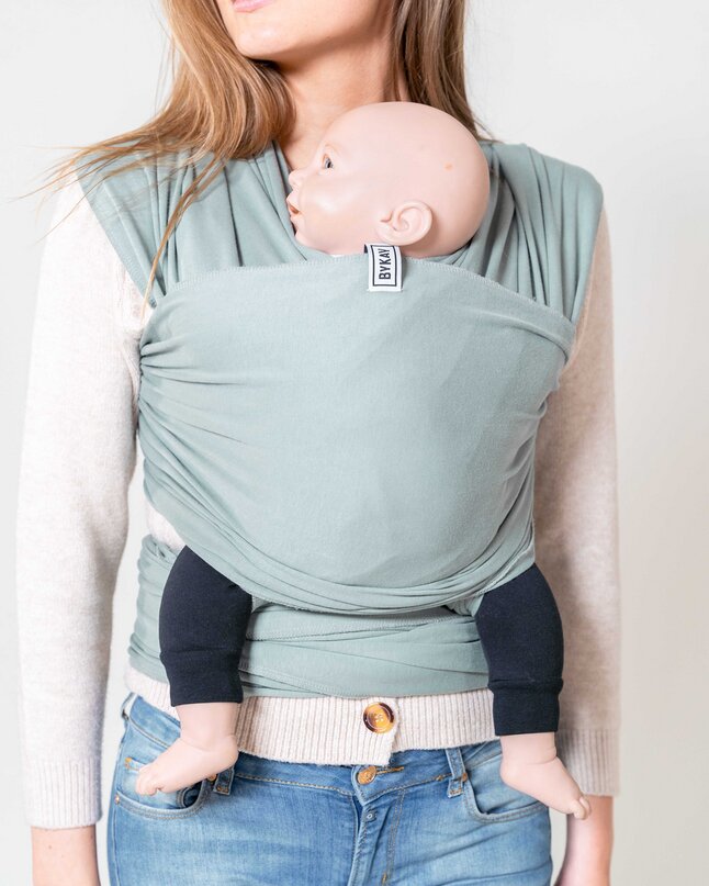 ByKay Écharpe porte-bébé Stretchy Wrap Deluxe Minty Grey