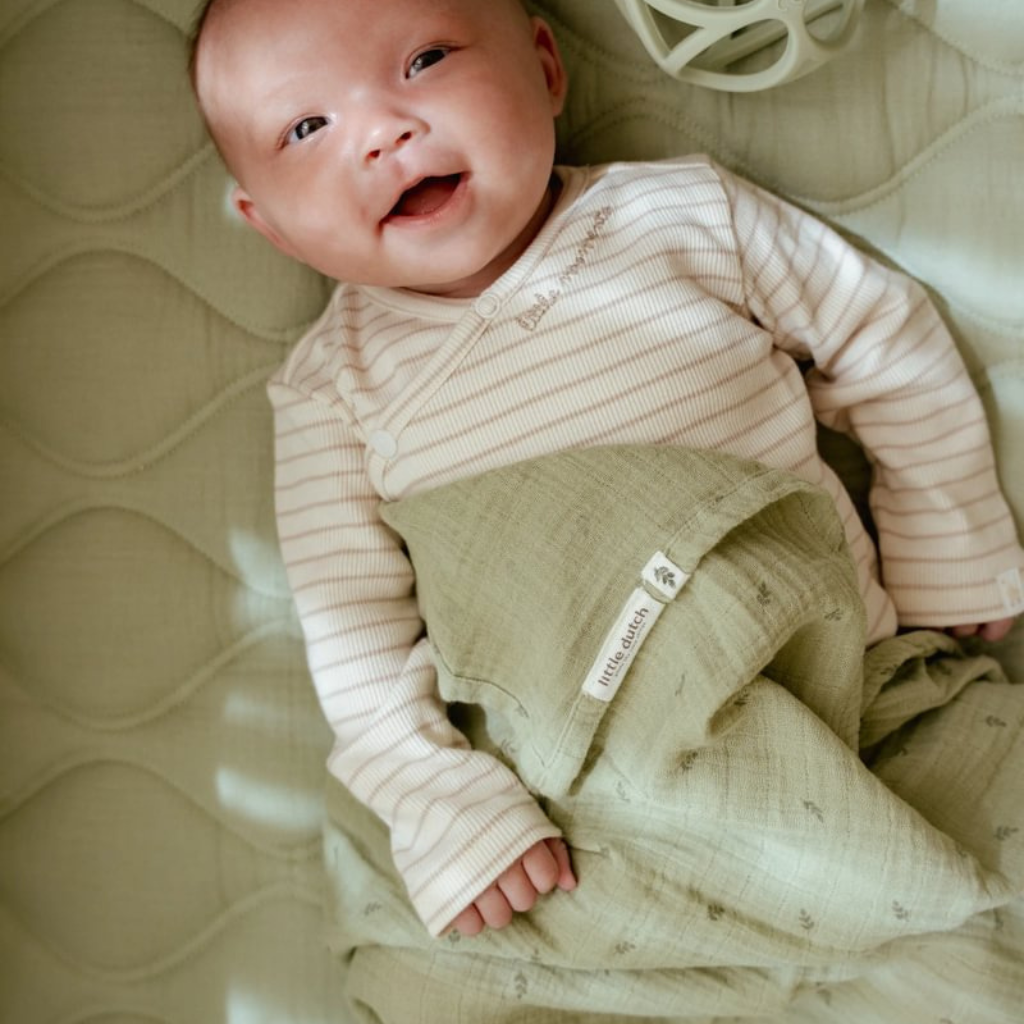 Little Dutch Parklegger muslin/quilted Pure Sage