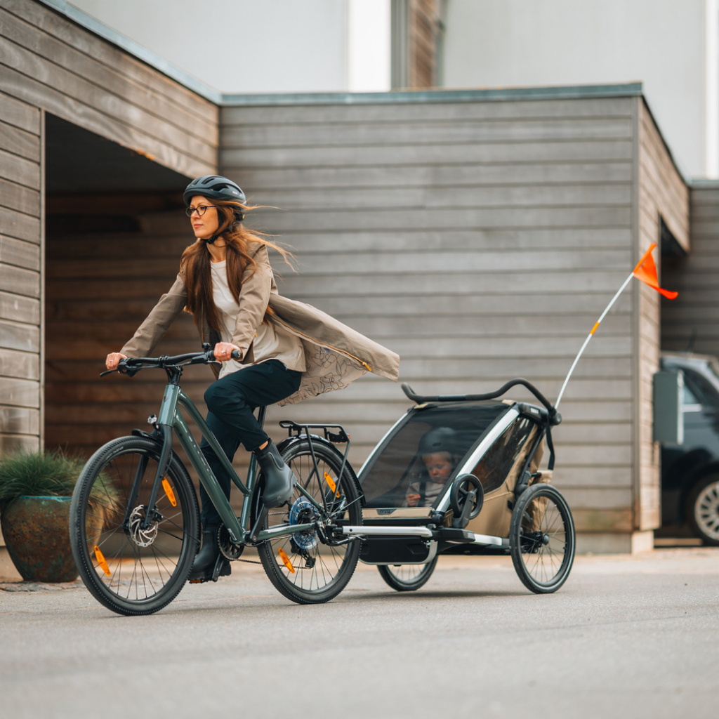 Thule Remorque de vélo Chariot Cross double Faded Khaki