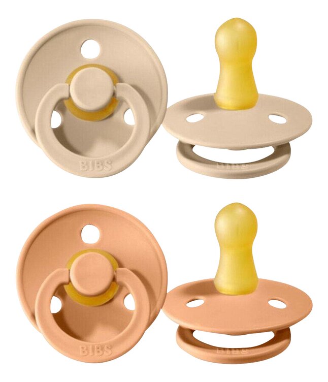 Bibs Sucette + 6 mois Vanilla/Peach