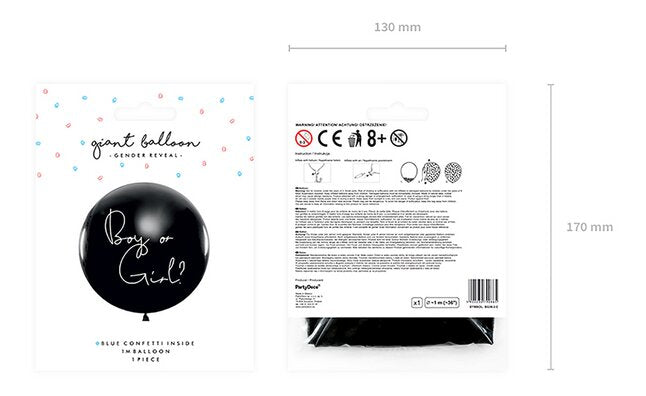 JEP! Ballon Gender Reveal Boy 100 cm