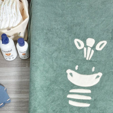 Dreambee Housse pour matelas à langer Flo vert
