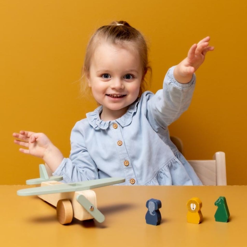 Trixie Avion en bois Animaux