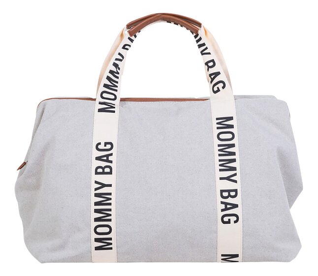 Childhome Sac à langer Mommy Bag Signature Canvas écru