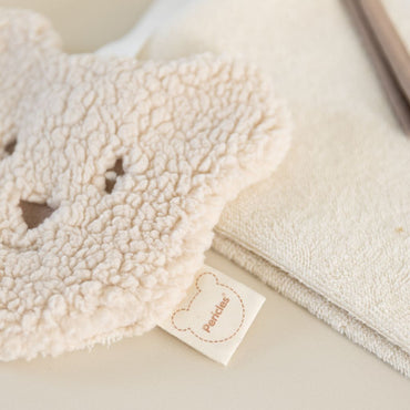 Pericles Attache-tétine ours crème