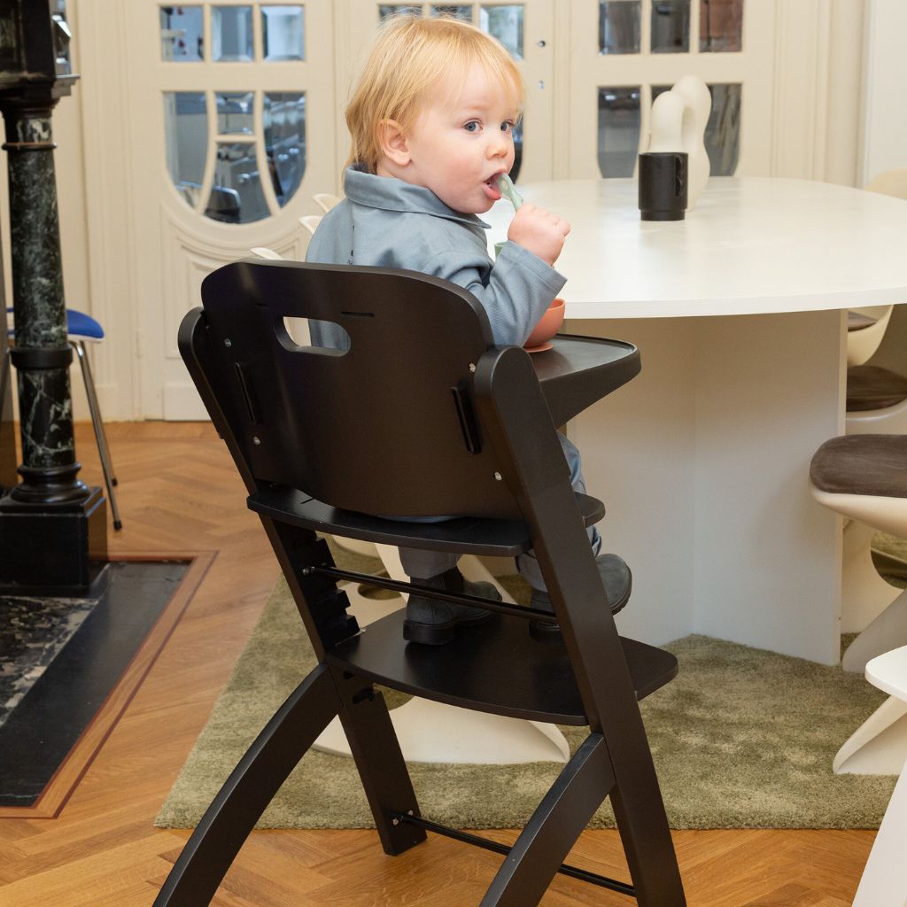 Childhome Eetstoel Evosit + eettablet Black