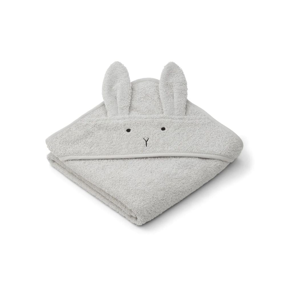 Liewood Badcape Rabbit grijs