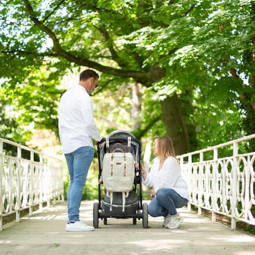 Childhome Verzorgingsrugzak Family Club Signature ecru