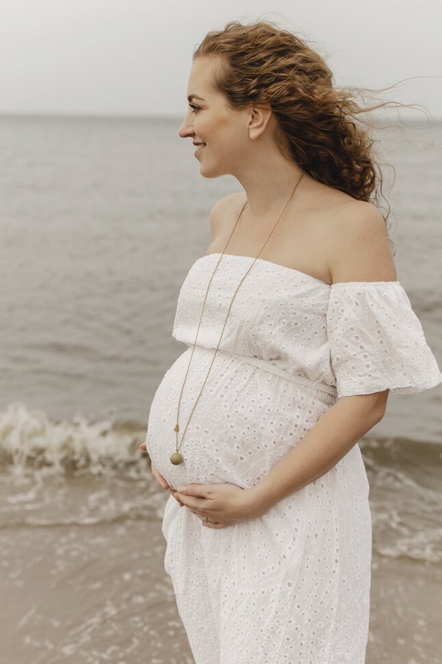 Proud Mama Grelot de grossesse or/vert