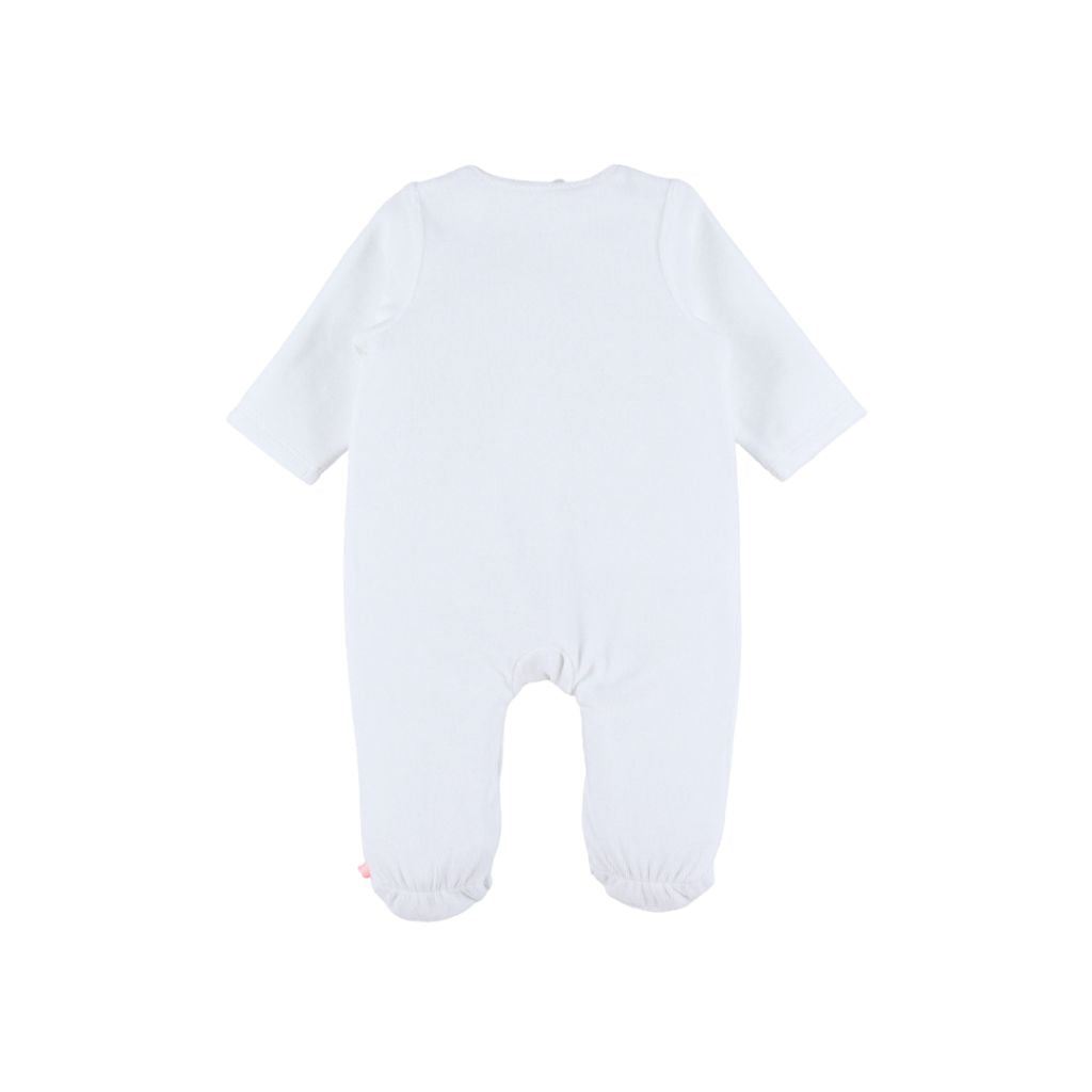 Noukie's Pyjama Fluweel Wit