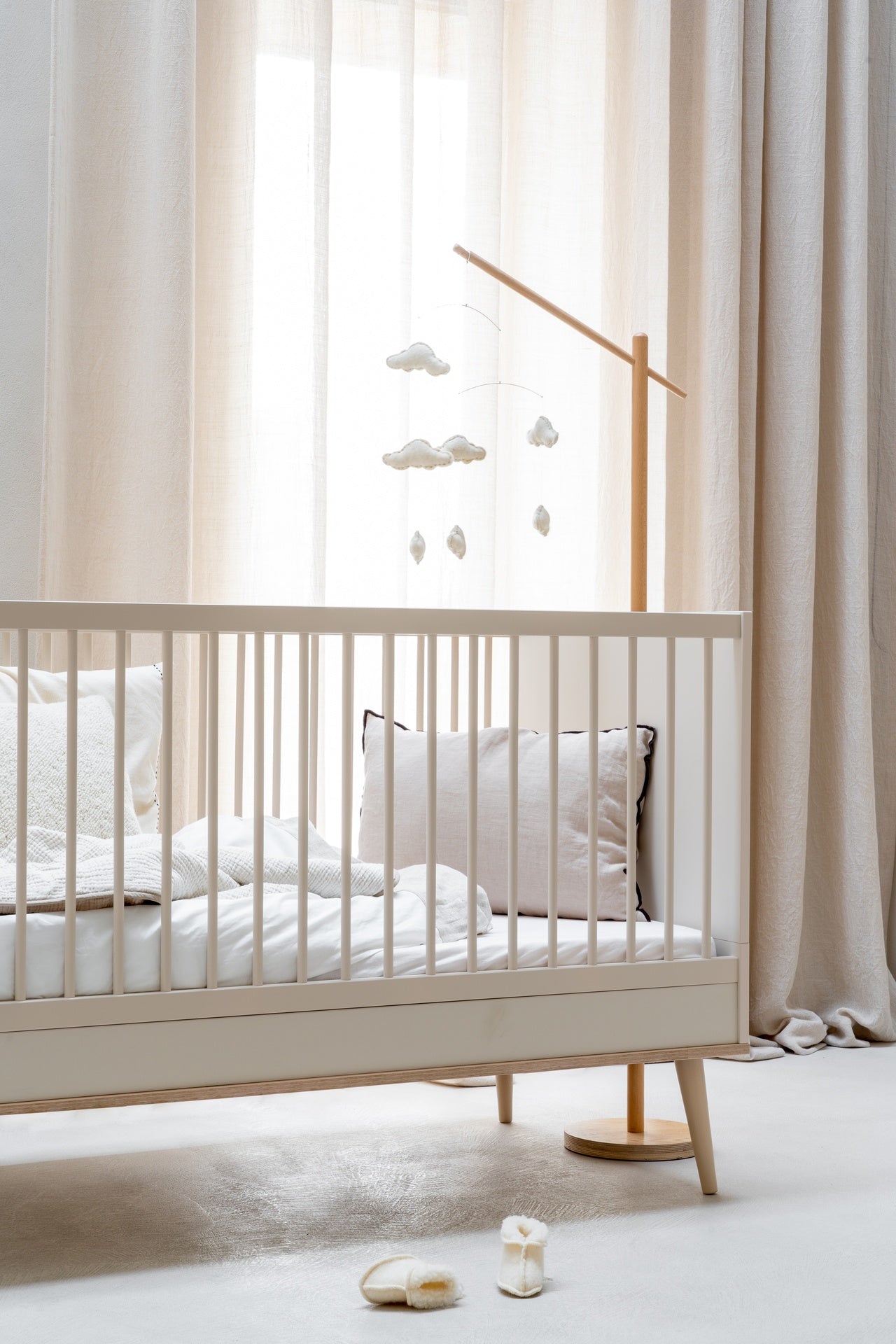 Quax Lit évolutif Flow L 140 x Lg 70 cm Clay