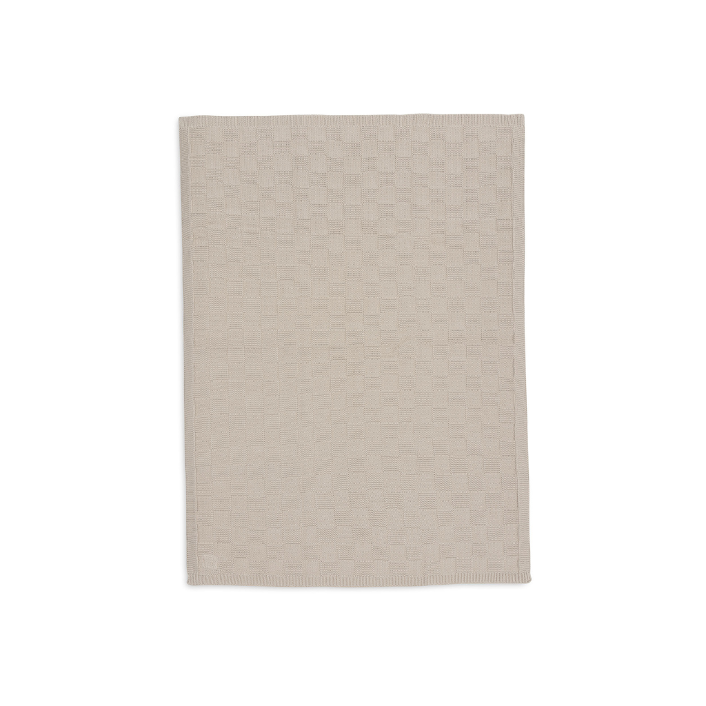 Jollein Couverture pour berceau Box Knit Warm Sand 75 x 100 cm