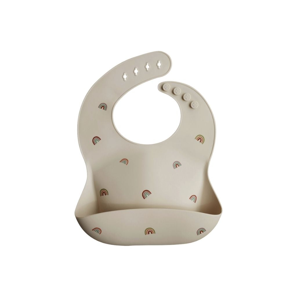 Mushie Bavoir en silicone Rainbow