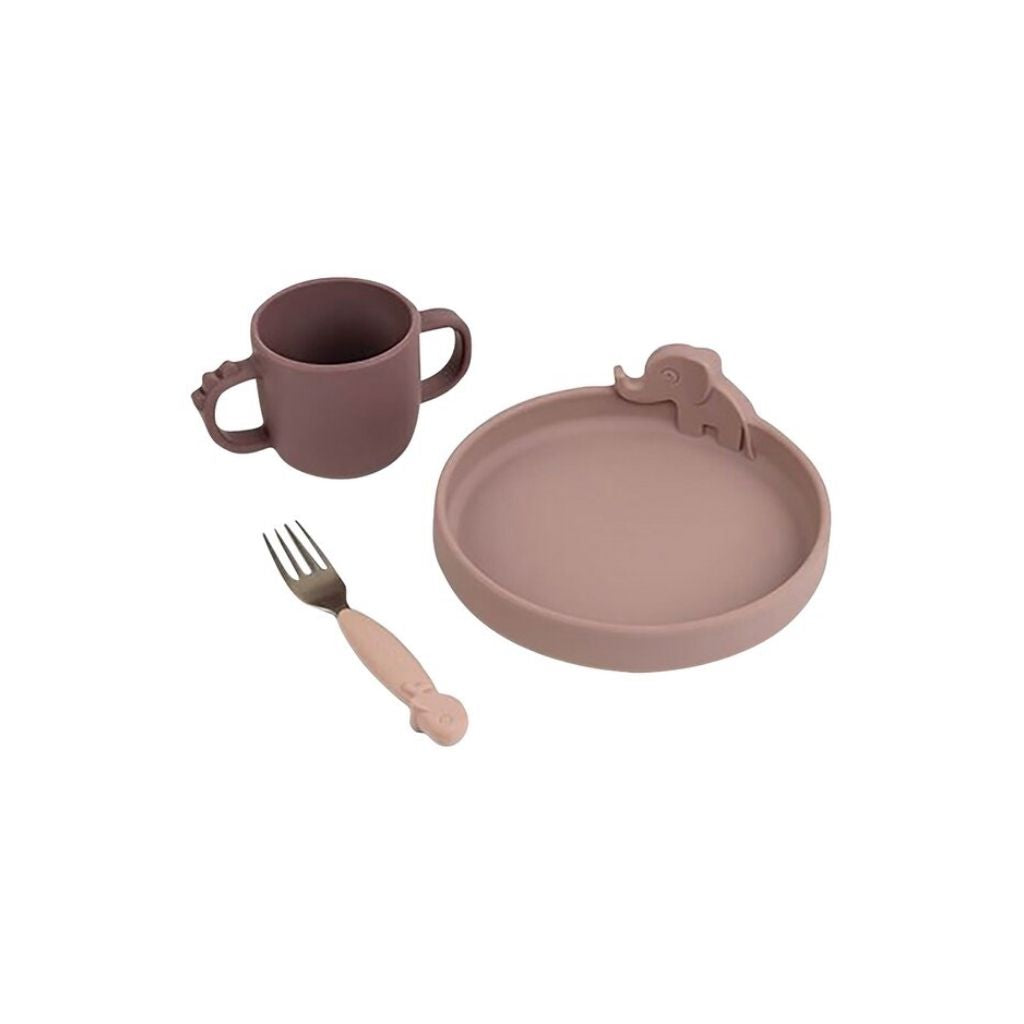 Done by Deer Set repas 3 pièces Peekaboo Deer Friends Powder