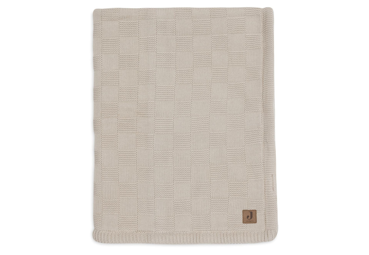 Jollein Couverture pour berceau Box Knit Warm Sand/Velvet 75 x 100 cm