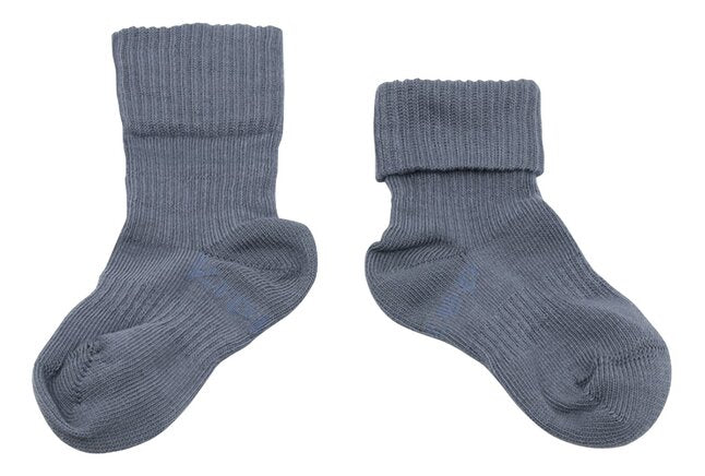 KipKep Blijf-Sokken Denim Blue - 2 stuks