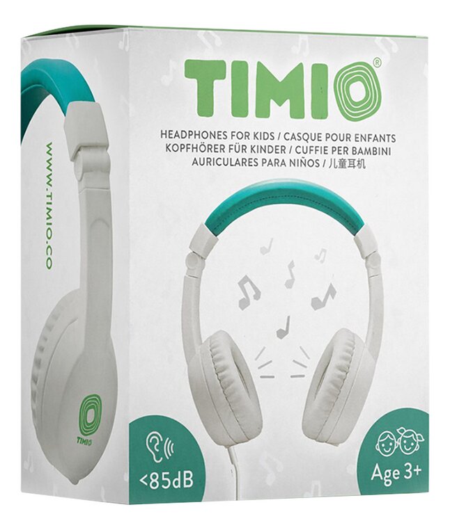 Timio Casque blanc/vert