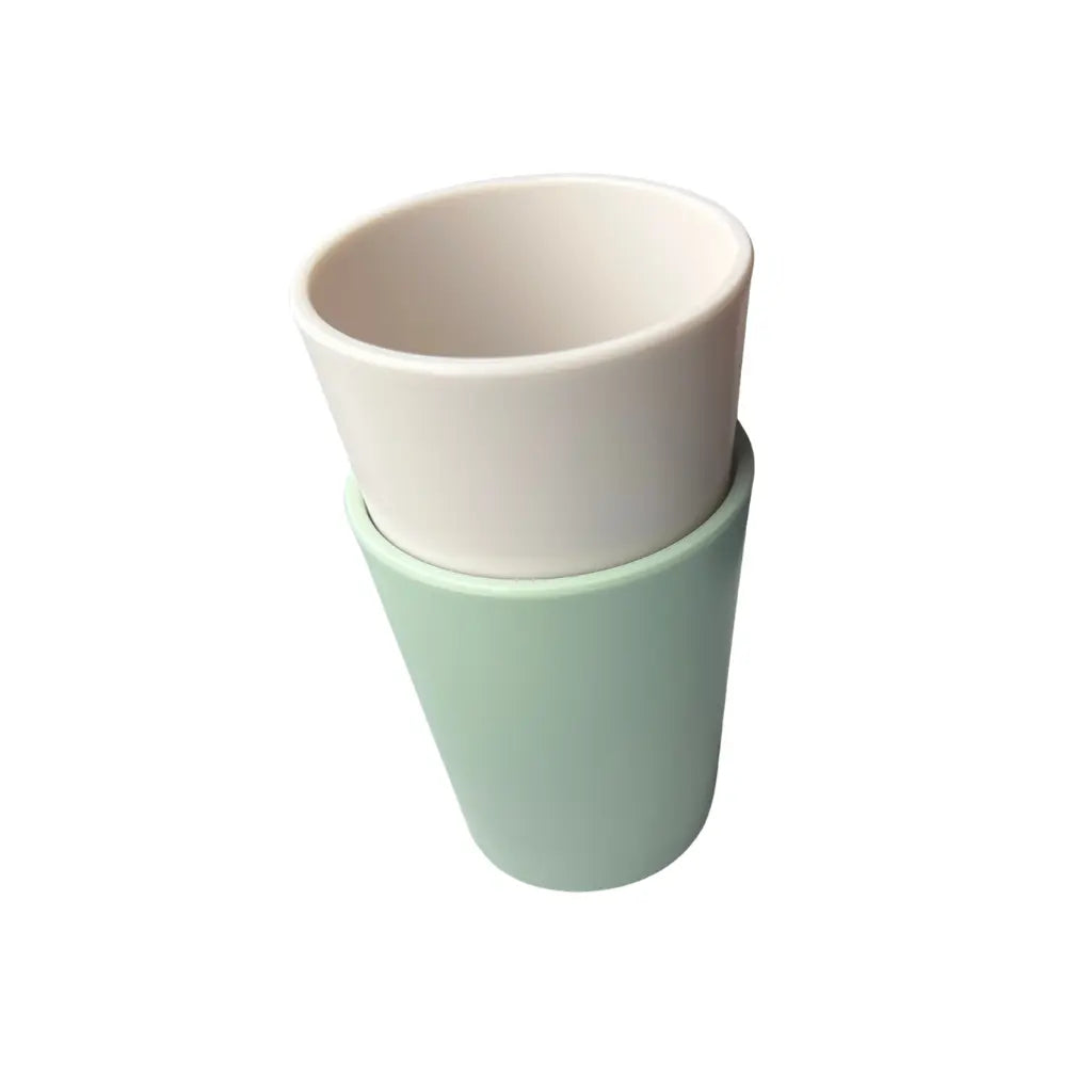 Dreambee Beker Essentials groen/beige - 2 stuks