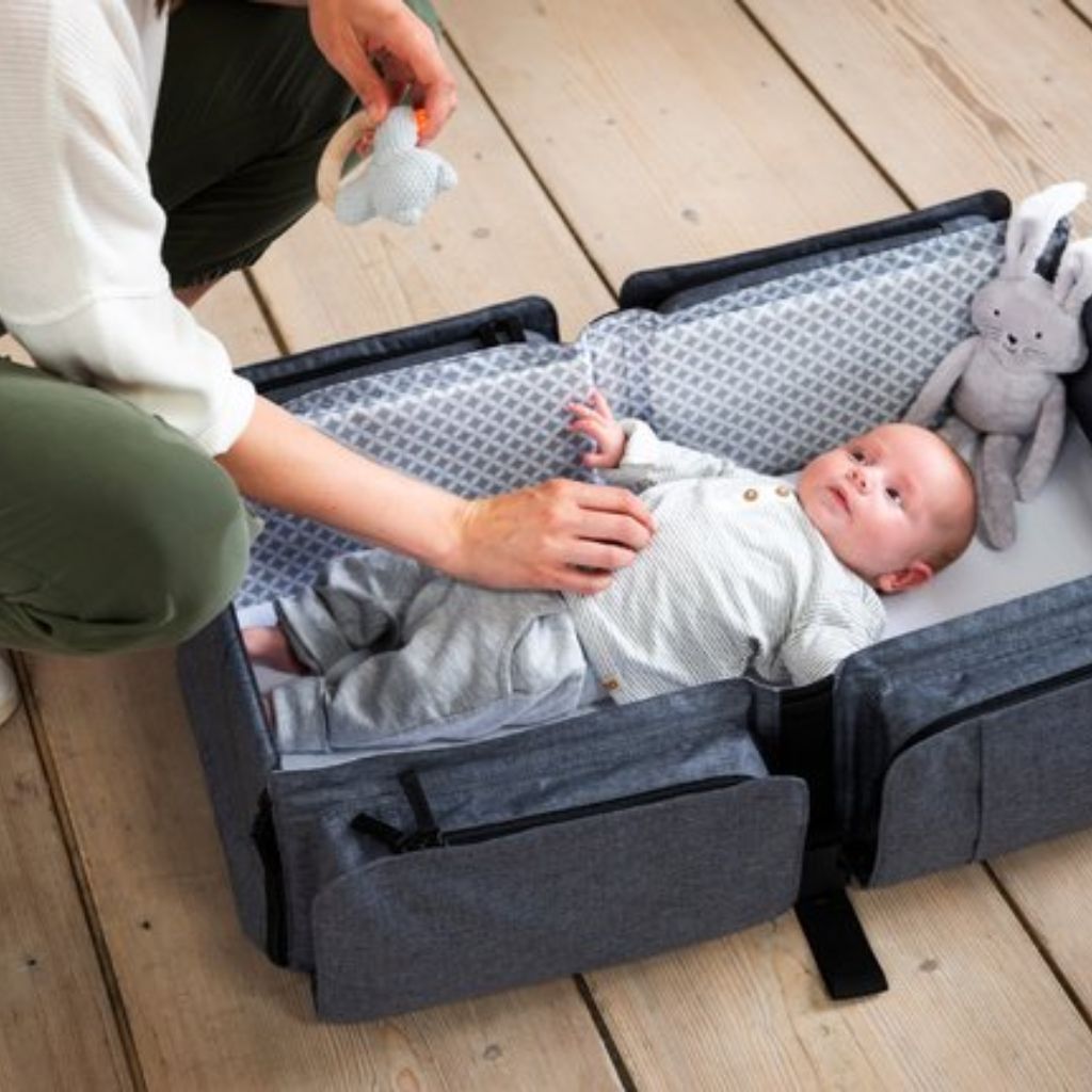 doomoo Verzorgingstas Baby Travel chiné antraciet grijs
