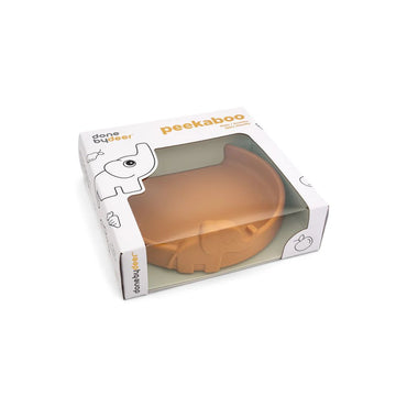 Done by Deer Assiette creuse Peekaboo Elphee Mustard