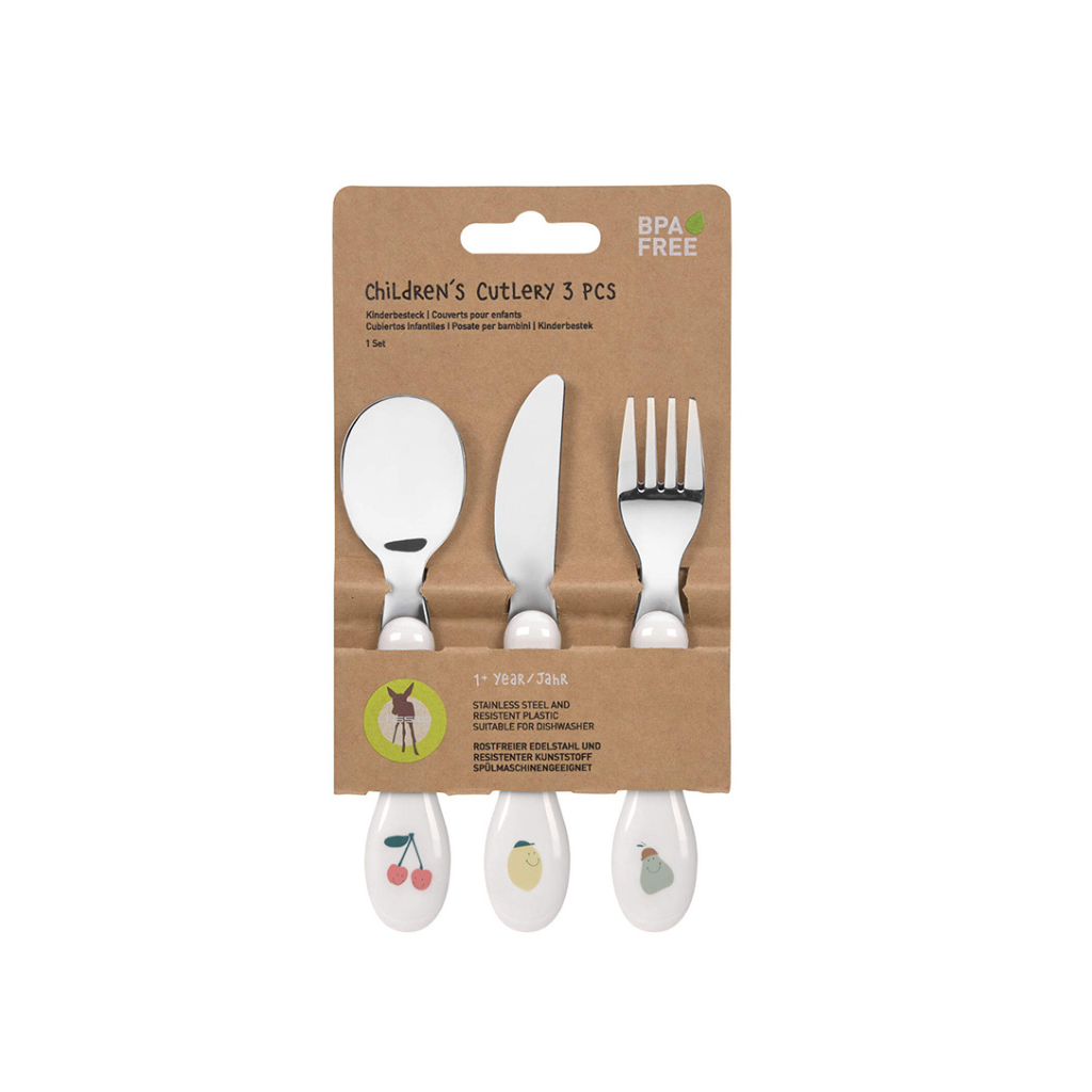Lässig Fourchette, cuillère et couteau Happy Fruits
