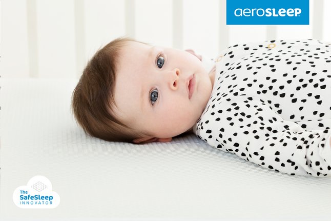 AeroSleep Matelas pour lit de bébé Evolution + 2 draps-housses Lg 60 x L 120 cm