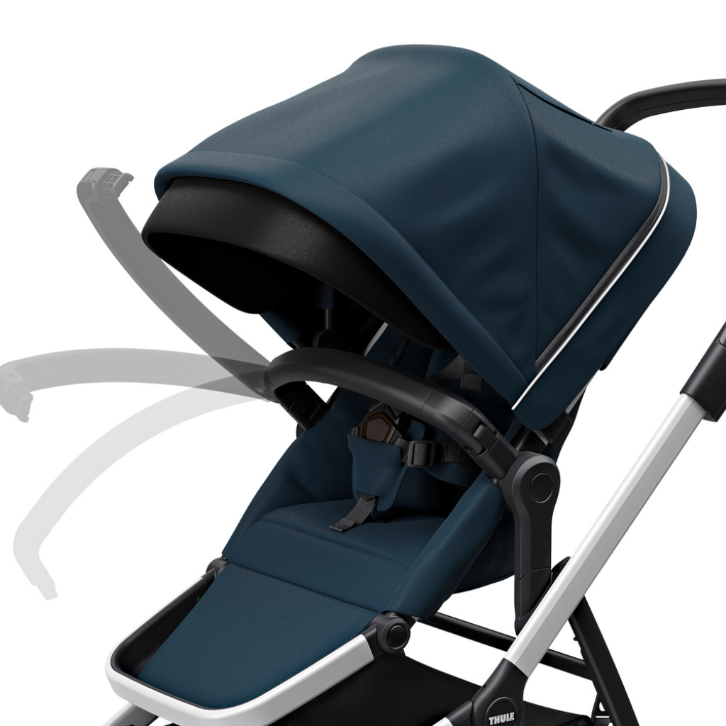 Thule Poussette Sleek + nacelle Navy Blue