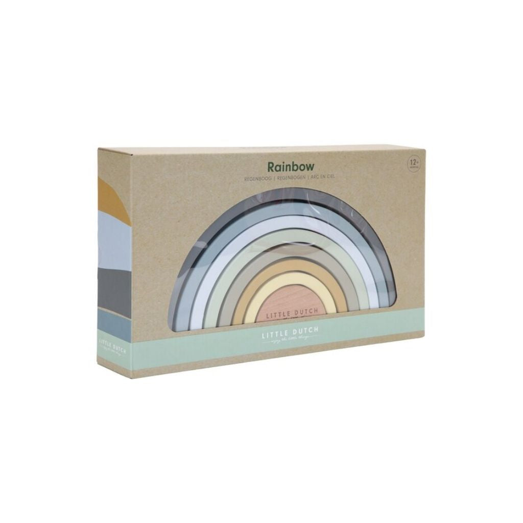 Little Dutch Jouet d'activite Arc-en-ciel en bois Blue