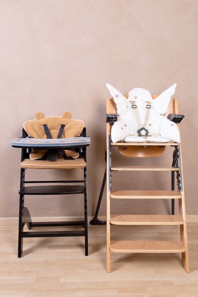 Childhome Coussin réducteur pour chaise haute Evolu 2 Teddy blanc/beige